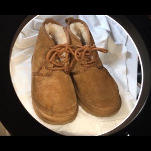 UGG child’s Chukka Boots.  Suede with Sherpa lining.